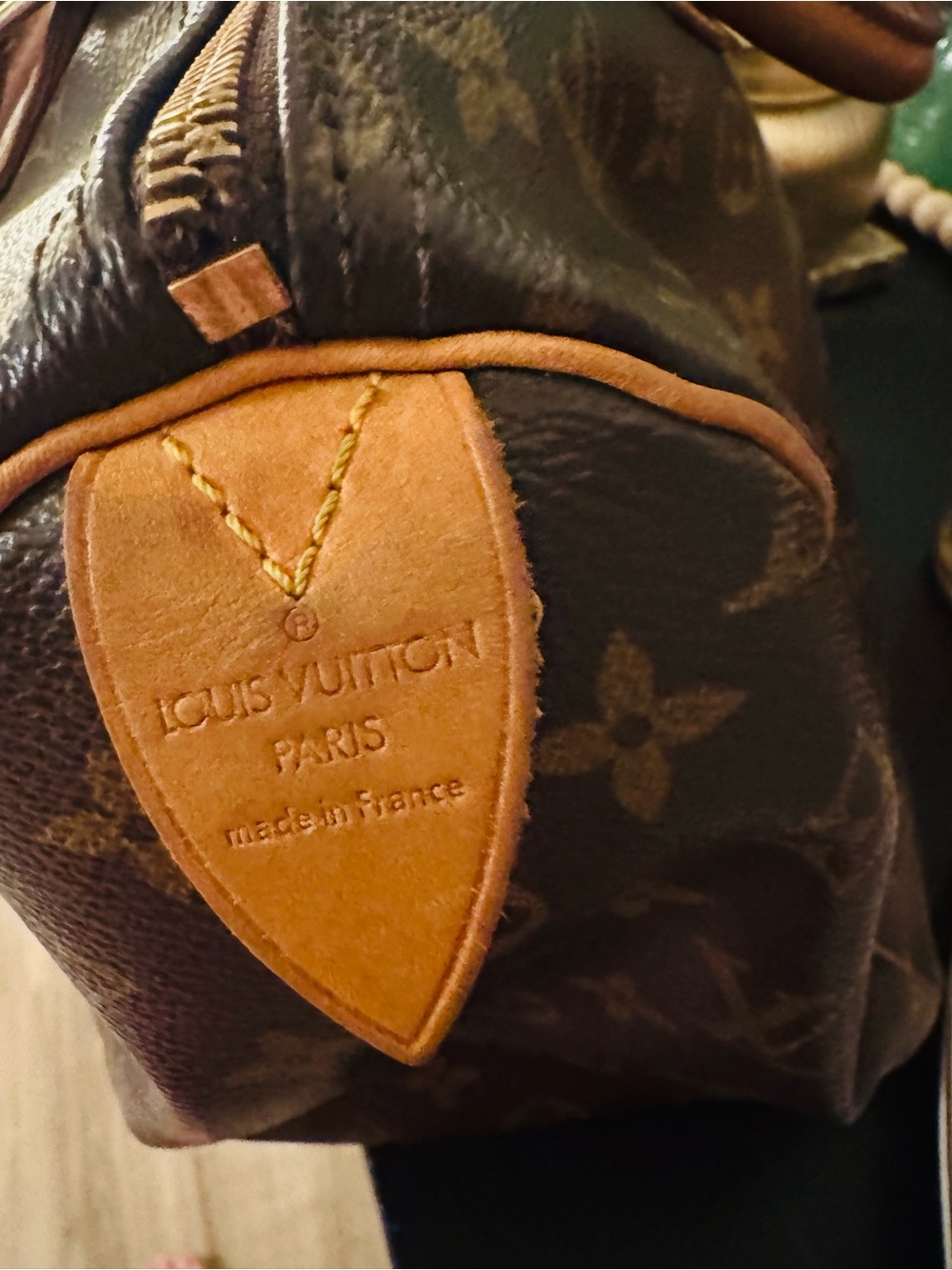 Vintage Louis Vuitton Speedy 35 mono, original owner, GUC - Picture 7 of 8